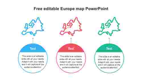 Free editable Europe map PowerPoint